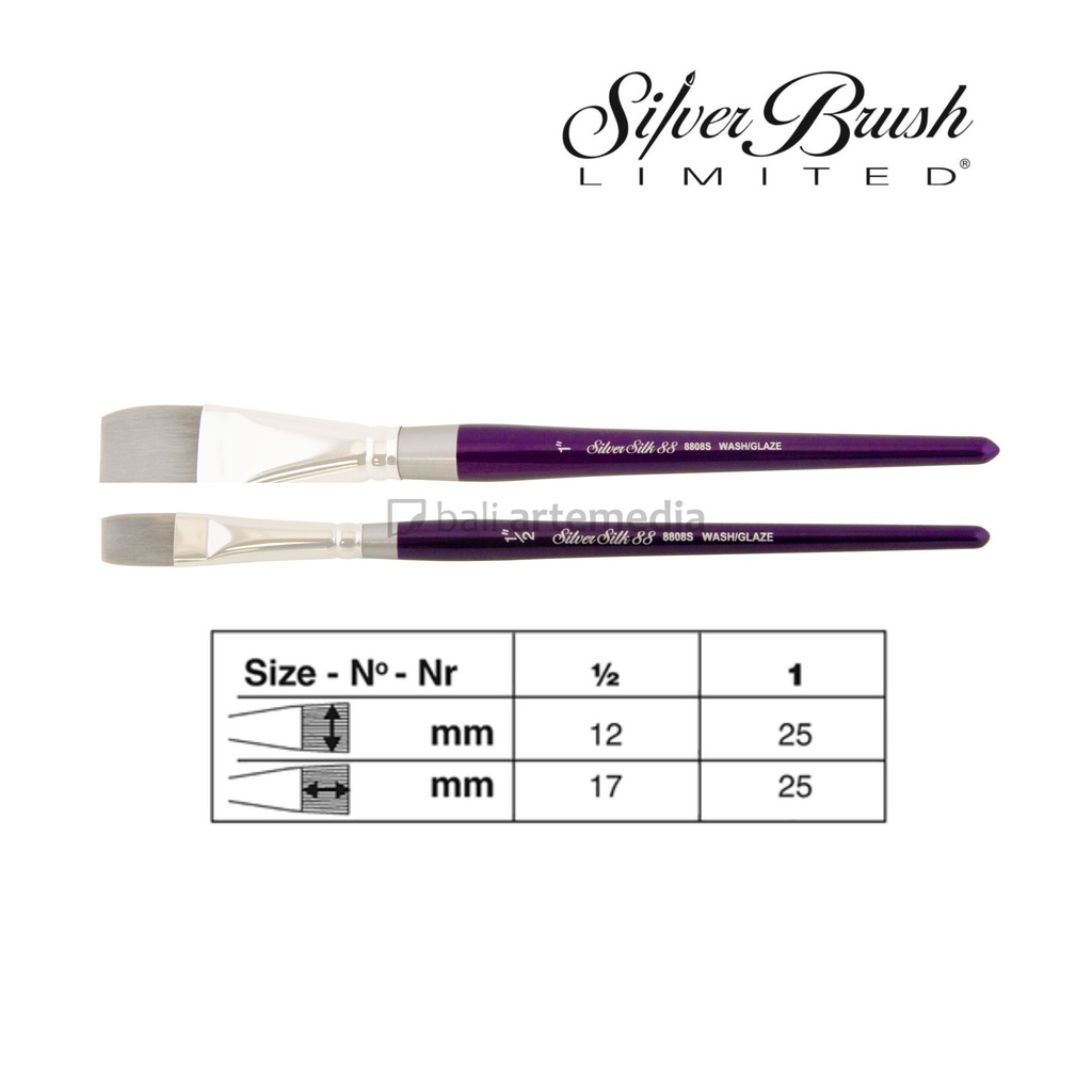 Silver Brush Silk 88 - Wash / Glaze 8808S