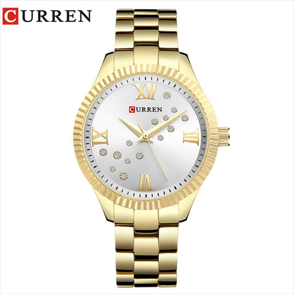 CURREN 9009 ORIGINAL Jam Tangan Wanita Rantai Stainless SKMEINDONESIA