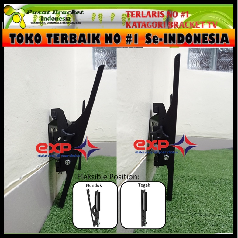 Bracket TV TOSHIBA 21&quot; s/d 40&quot; waterpass GARANSI 100% COCOK!!! IMPORT QUALITY