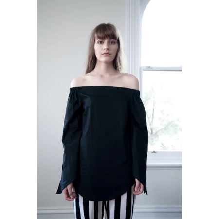 Hello Parry Fallon Longline Off Shoulder Shirt