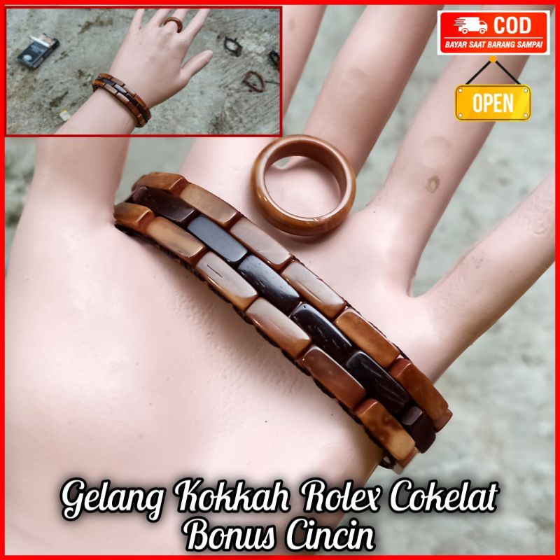 GELANG KOKKA ARLOJI FREE CINCIN GELANG TERAPI GELANG KOKAH KAOKAH KAUKAH