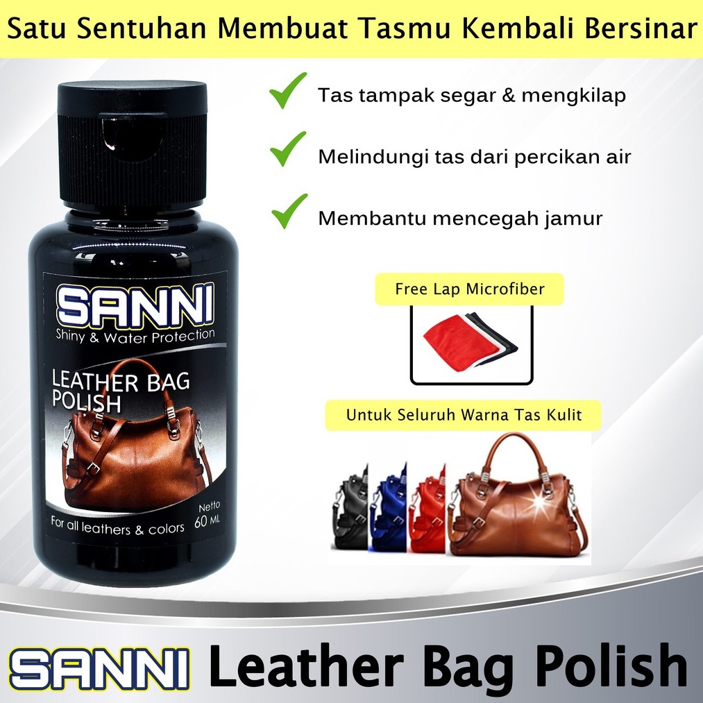 SANNI Leather Bag Polish Pengkilap Tas Hand Bag Kulit Wanita