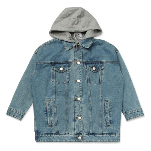 [SPAO Korea] NO TAG Overfit Denim Trucker Jacket - Dark Indigo