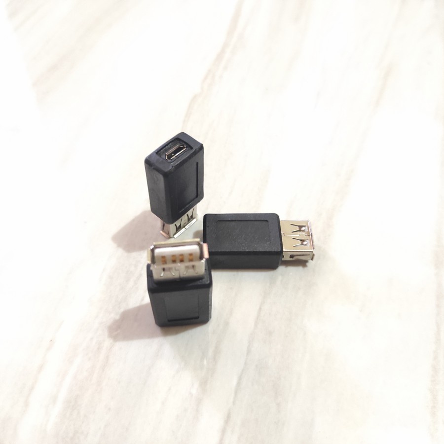 Micro USB Female to USB A Female Converter Adapter