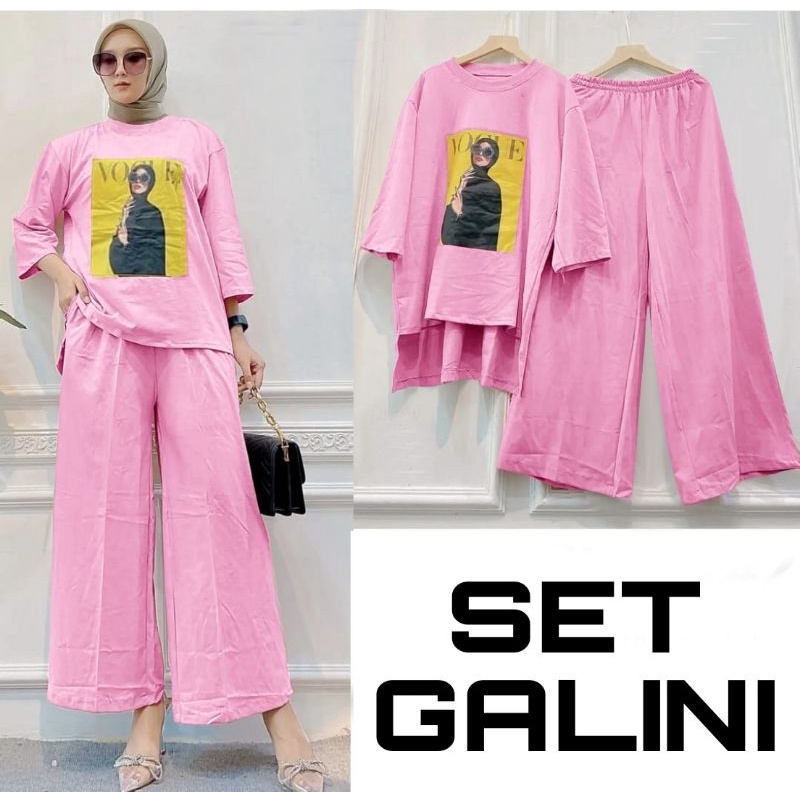 SET CELANA GALINI, BABYTERRY, GAMIS HIJAB MUSLIM, SETELAN