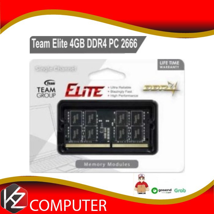 Ram Sodimm Team Elite DDR4 4GB PC 2666 Sodimm DDR4 | Ram Laptop