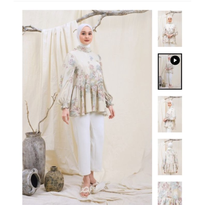 Nara Blouse Sylvan Green Wearing Klamby Wearingklamby size xs preloved