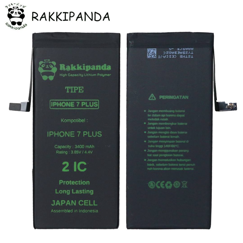 (R/K)- RakkiPanda - Ip 7 Plus / Ip 7G+ Batre Batrai Baterai