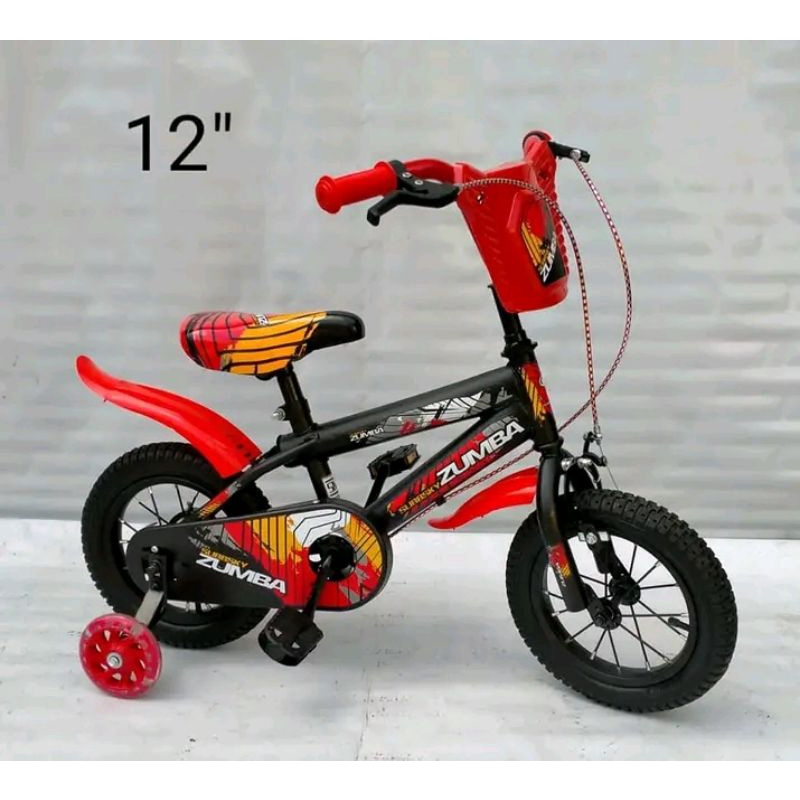 SEPEDA ANAK BMX UKURAN 12 INCHI LAKI-LAKI MERK ZUMBA
