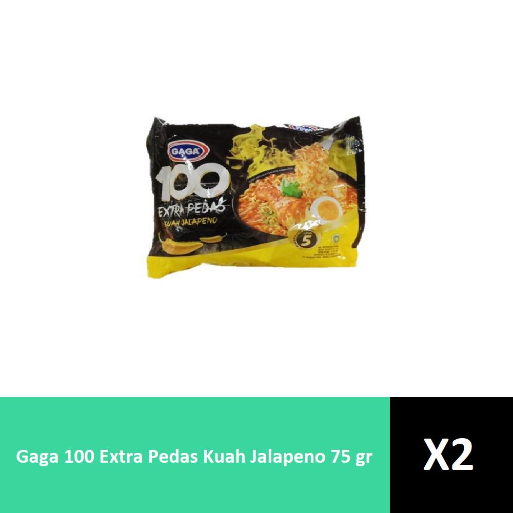 

Gaga 100 Extra Pedas Kuah Jalapeno 75 gr x 2 Pcs
