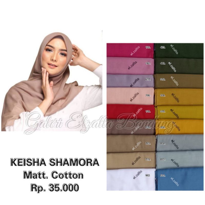 ELZATTA - KEISHA SHAMORA / JILBAB POLOS SEGI EMPAT