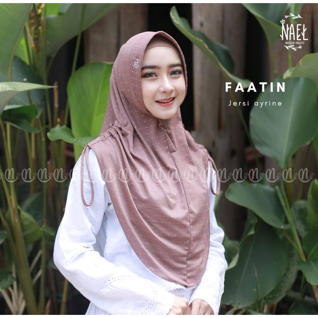 [Ori Nael] FAATIN || hijab instan jersey ayrine || kerudung instan pad serut