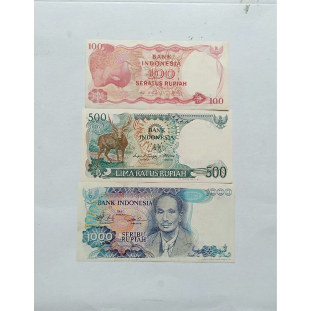 murah paket mini set tahun 80 an uang Kuno Indonesia