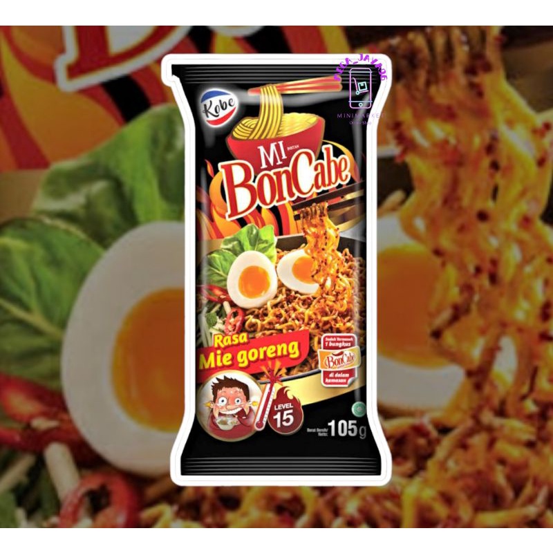 

mie boncabe bon cabe Mie Goreng 105gram Level 15