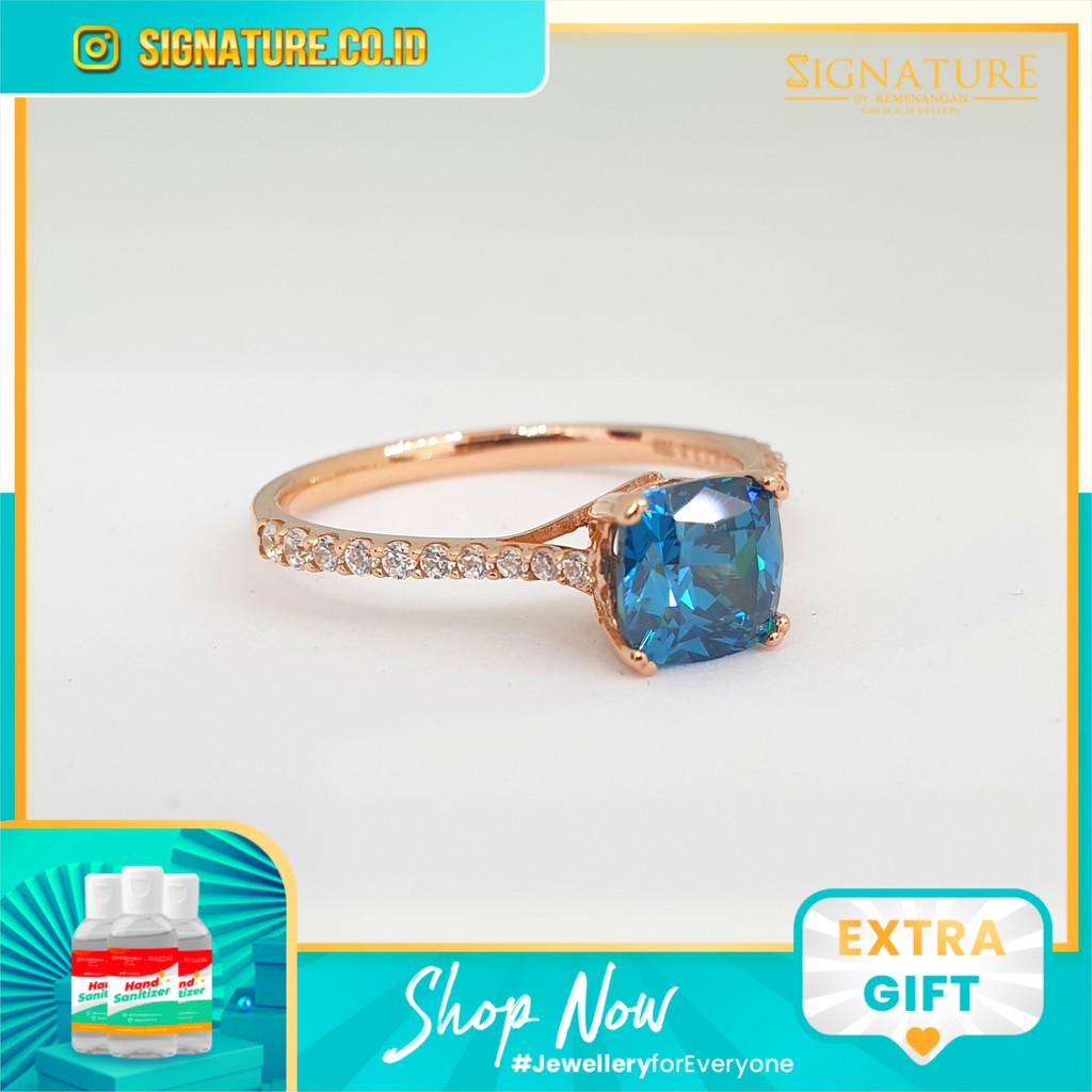 Cincin Emas Kadar 750 Rosegold Model Cuse By AMERO.#596A