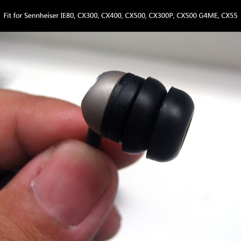 Cre Silicone Sleeve Earbuds Ear Buds Tips Plug Untuk Headphone IE80 CX300, CX400, CX500, CX300P, CX500 G4ME, CX55