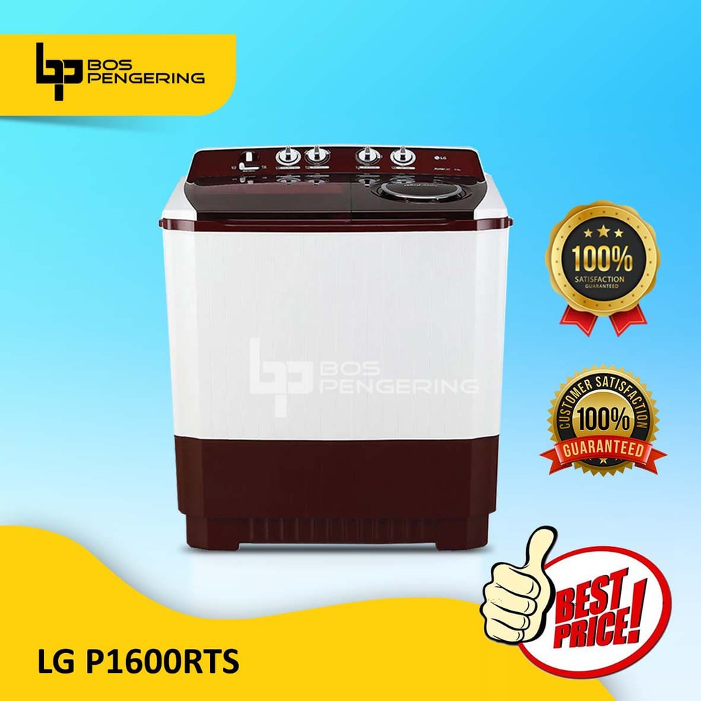 MESIN CUCI LG 16 Kg 2 TABUNG P1600RTB WASHER LG 2 TABUNG BERGARANSI