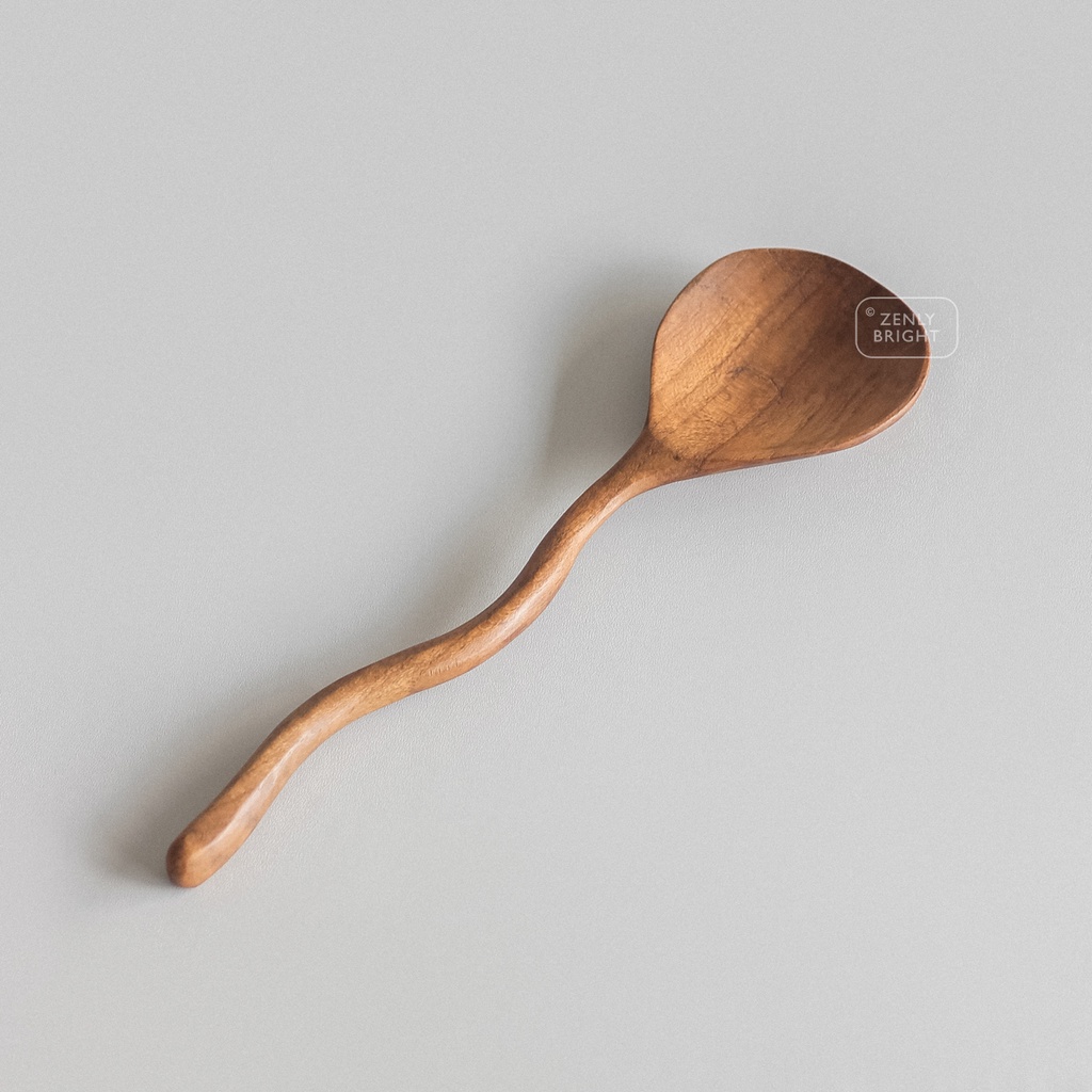 Jual Centong Kayu Jati Model Ulir Centong Nasi Centong Unik Ladle