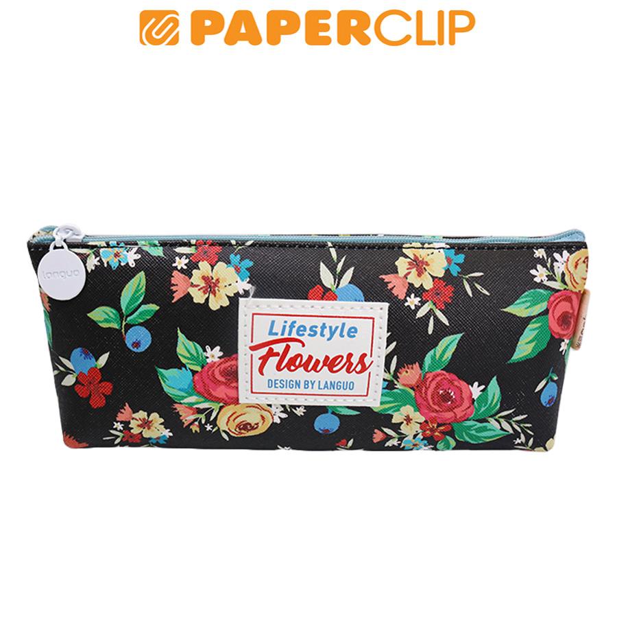 

PEN CASE / TEMPAT PENSIL KAIN FLOWERS LANGUO LG-10270