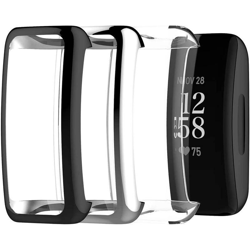 Soft Case Pelindung Layar Penuh Bumper Plated Untuk Fitbit Charge 5 4 3 Inspire Hr Charge5 Charge4 Charge3