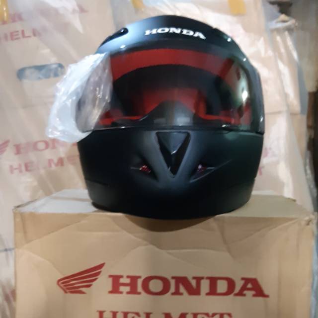 HELM HONDA FULL FACE CBR HITAM DOFF