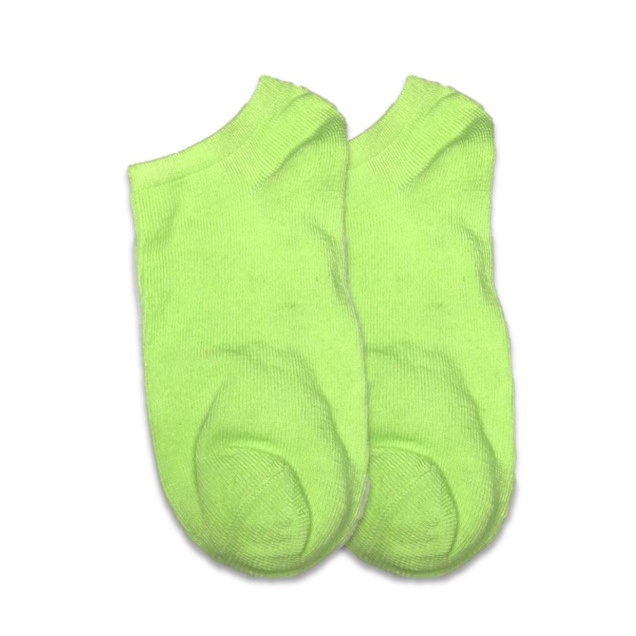 Reseller Welcome - K312 Kaos Kaki Polos Semata Kaki / Kaos Kaki Ankle Cute / Socks/Short Socks-Hijau Muda