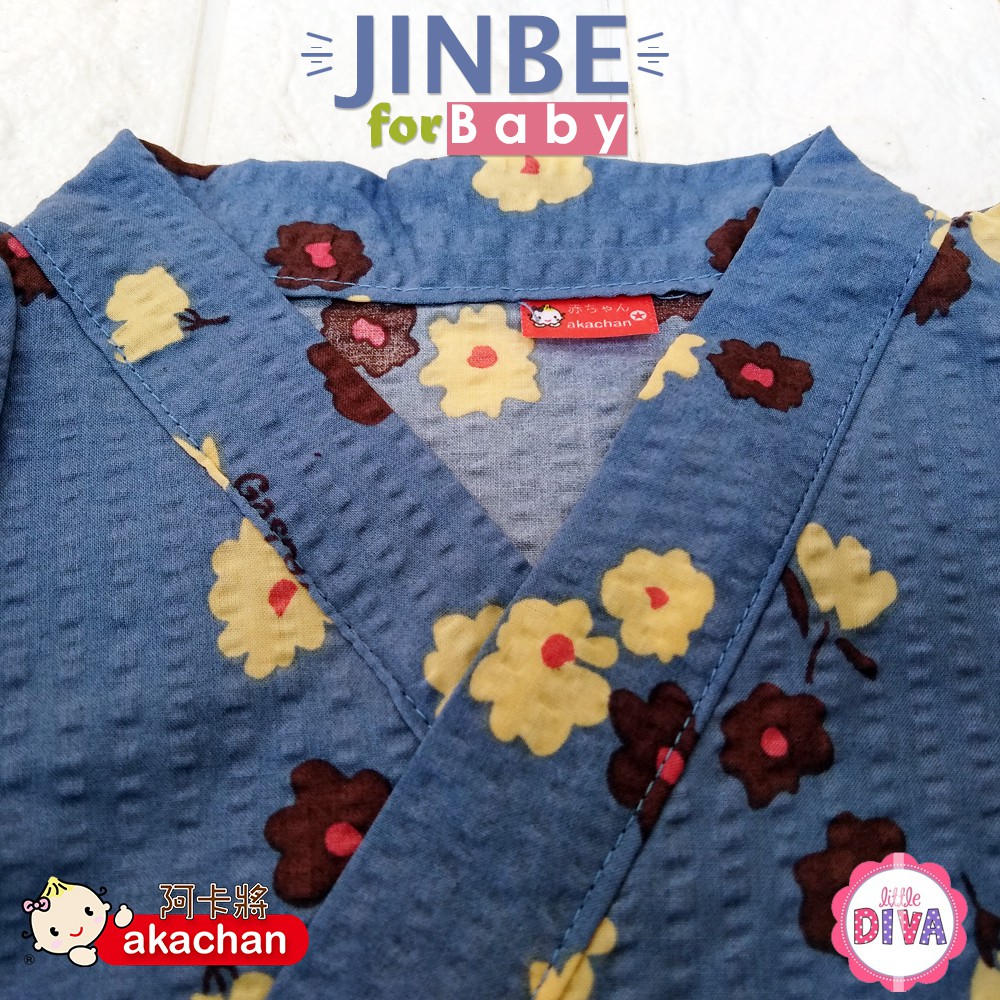 Baby Jinbei 6-18 M JINBEI BOY GIRL jinbeI jinbey kimono musim panas anak jepang setelan