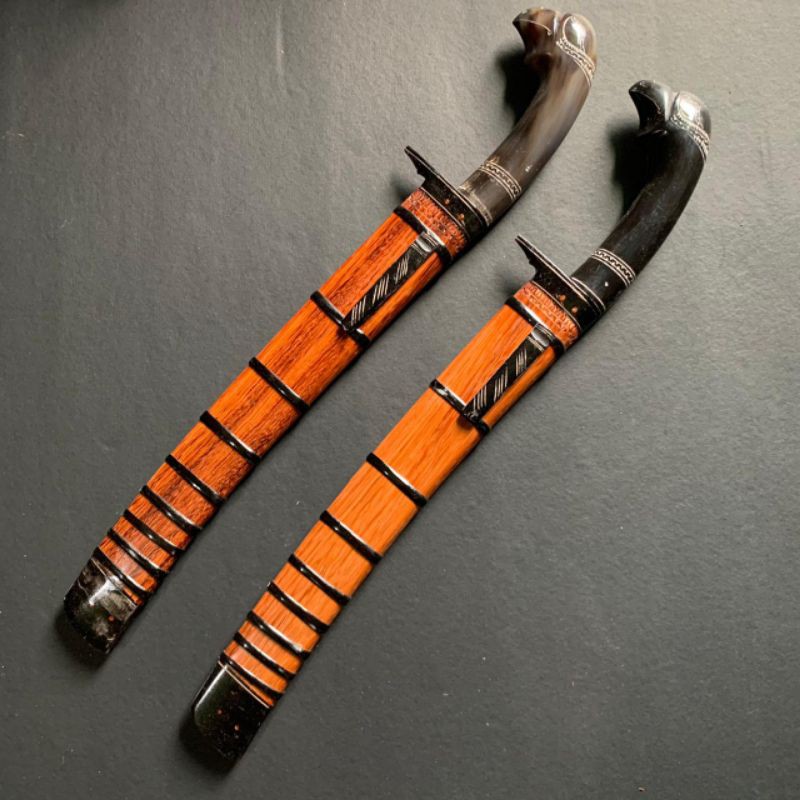 BEDOG PANGLESERAN KERJA, PANJANG BILAH 30CM ,GAGANG TANDUK KERBAU