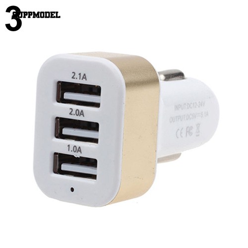 【 wu 】 Charger Fast Charging Universal 3 Port USB LED Samsung