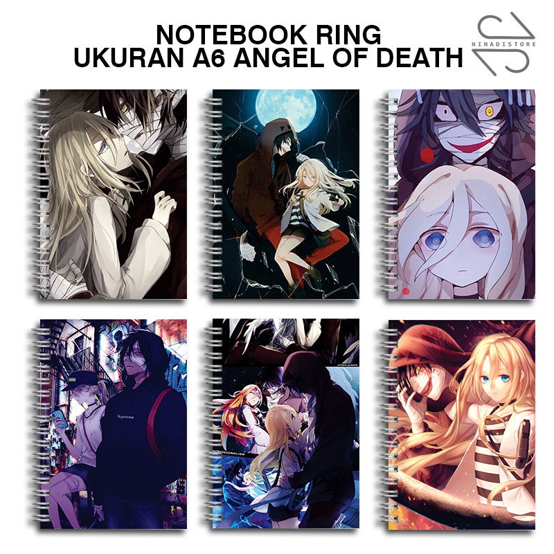 

Buku Tulis Catatan buku notebook buku diary Notebook Ring Spiral A6 60 Lembar koleksi gambar Anime Angel of death part 1