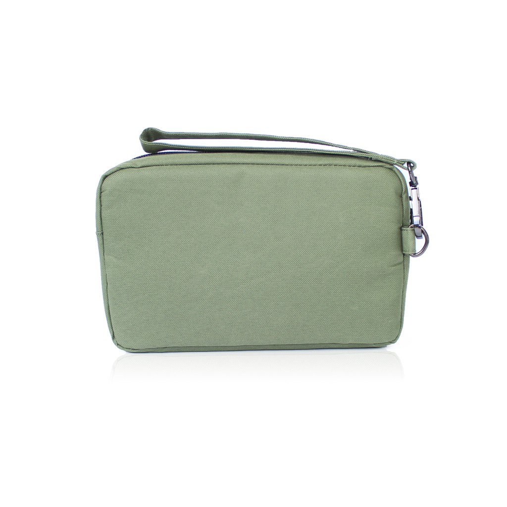 clutch pria unisex hand bag mini - hijau army EMHB92