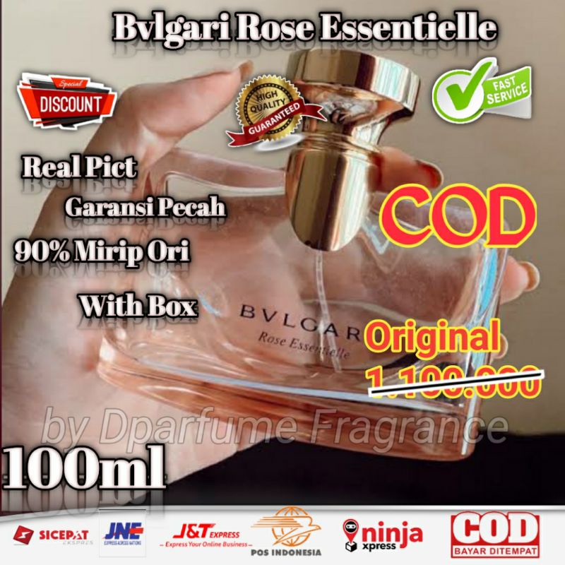 (BISA COD) Parfum parfume original premium branded wanita perempuan bulgari bvlgari rose ori