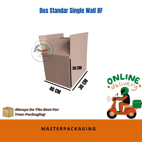 

Kardus/Dus/Box Baru Polos B flute uk. 40x30x30cm