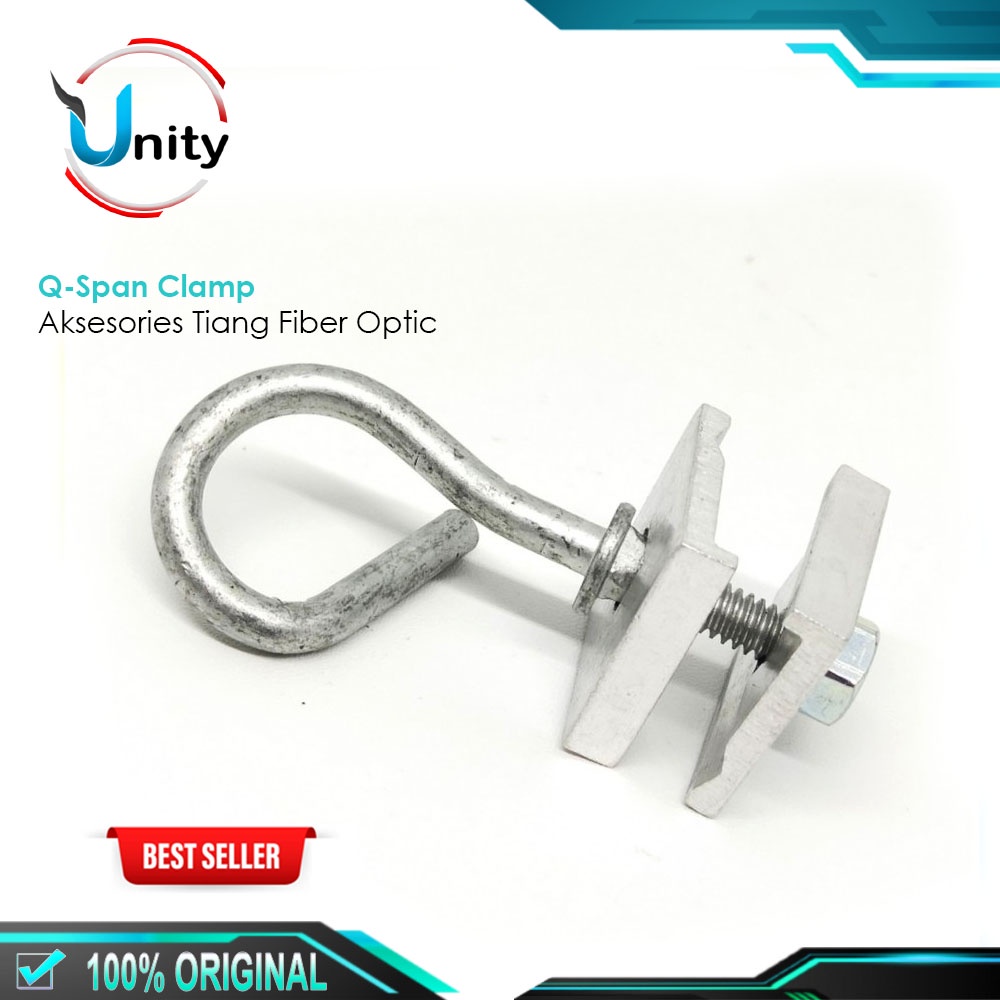 Q-Span Clamp Aksesories Tiang Pengait Kabel FO