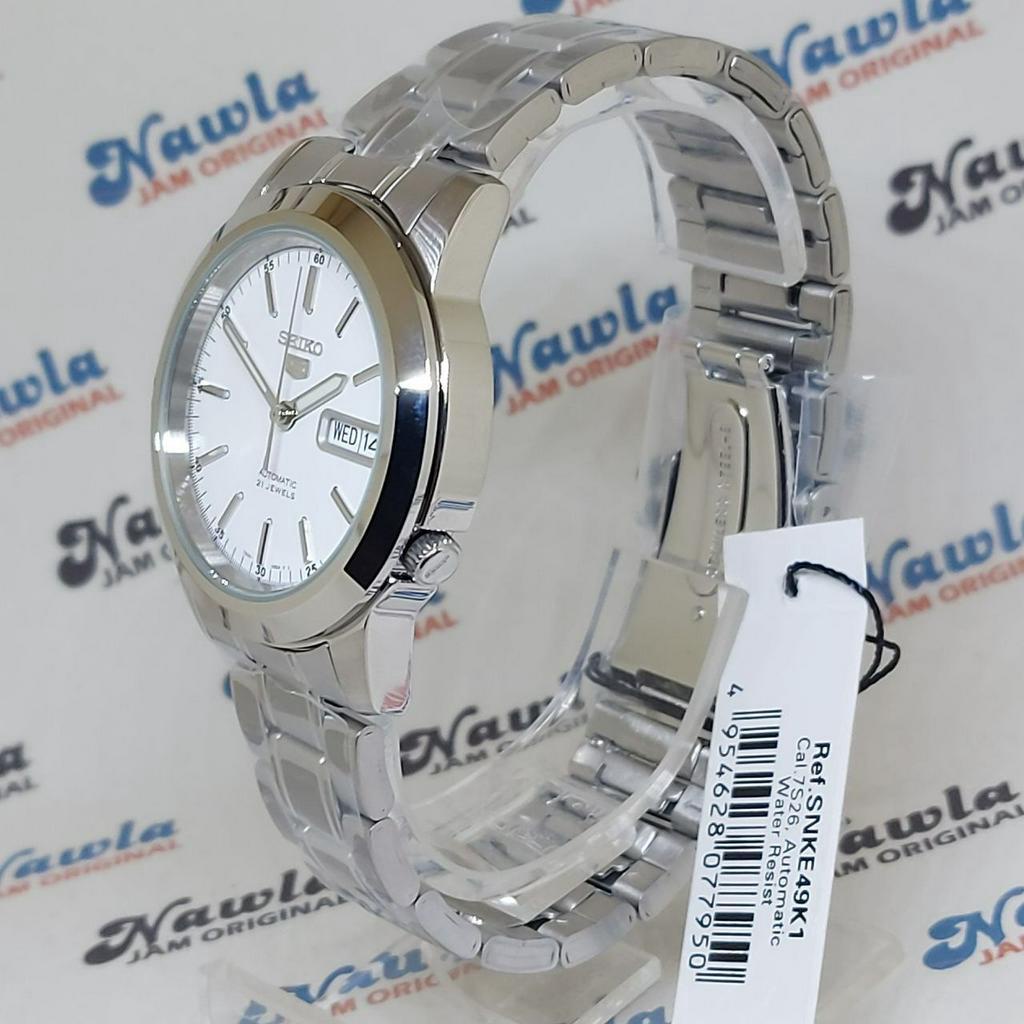 Seiko 5 SNKE49K1 Automatic White Dial - Jam Tangan Pria SNKE49