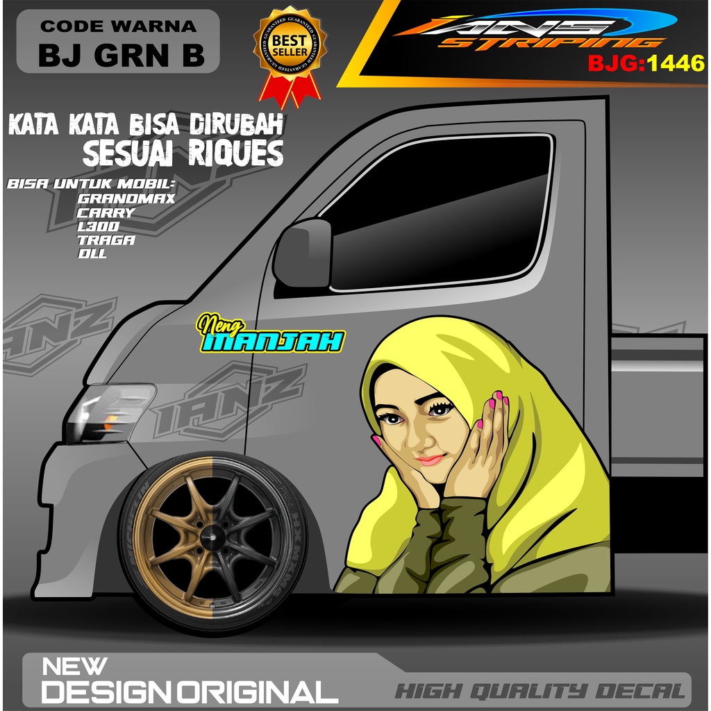 DECAL STIKER PINTU GRANMAX / DECAL PINTU CARRY / STIKER MOBIL PICK UP