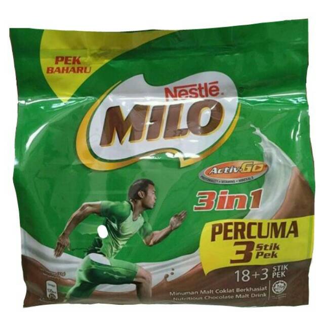 

Milo Malaysia 3in1 18+3 Stik Pek