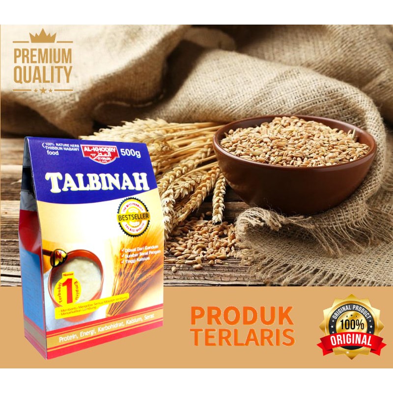 

Tallbinah Gandum tepung Talbinah Halus Thibb Nabawy Makanan serat tinggi lambung sehat