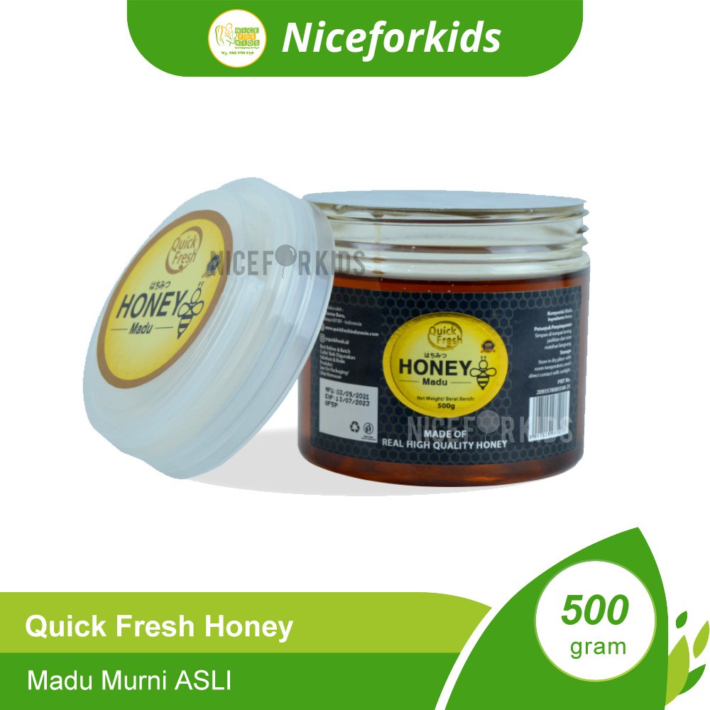 Quick Fresh Honey Plactik Bucket 500gr / 1000gr / Madu Murni ASLI