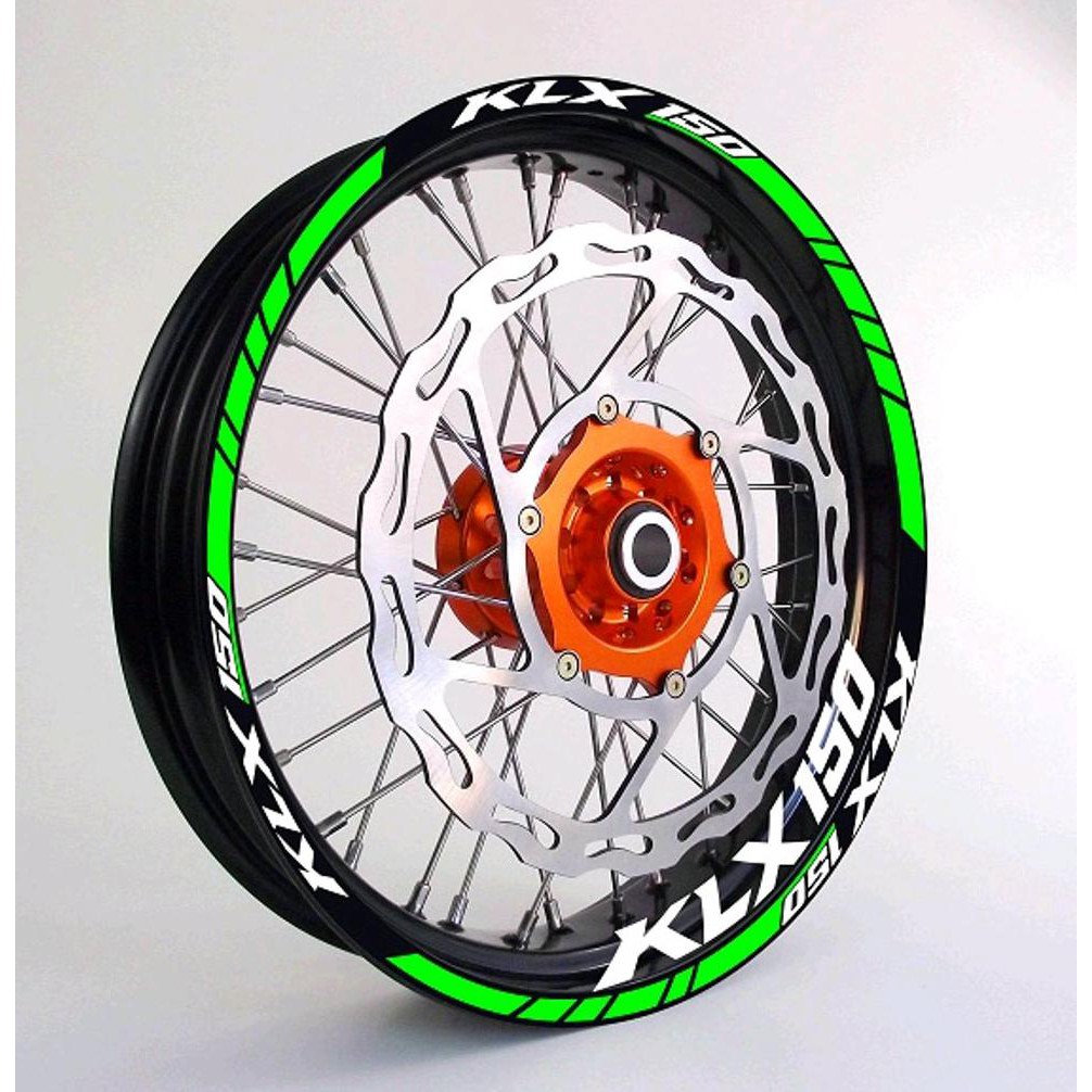 NEW Stiker velg  motor  Rim sticker kawasaki KLX  150 bisa 