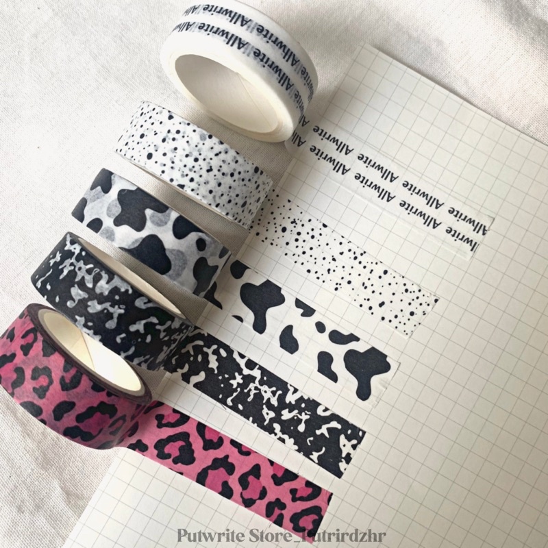 Animal Pattern Washi Tape Korean Tape Bujo Aesthetic