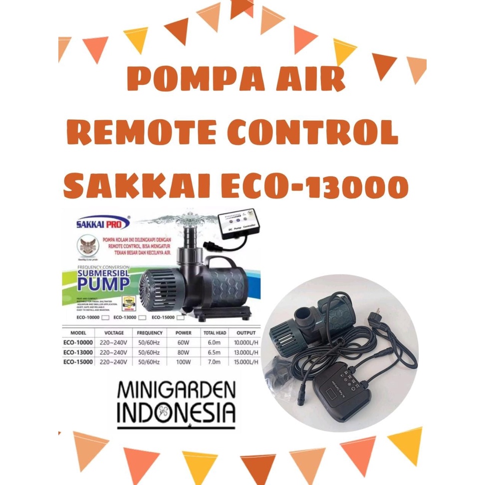 SAKKAI PRO ECO-13000 SUBMERSIBLE PUMP POMPA AIR CELUP AQUARIUM KOLAM