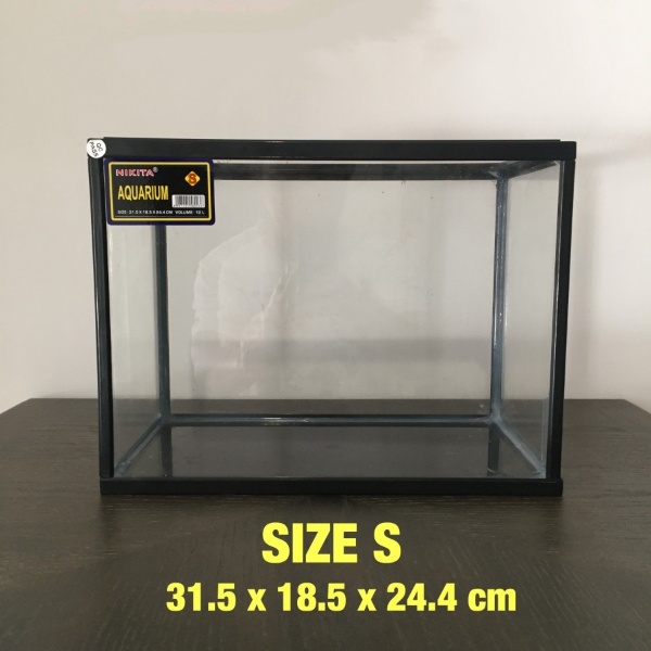 Aquarium Tank Size S Kecil Akuarium Ikan Hias Reptil Kura-Kura Hamster