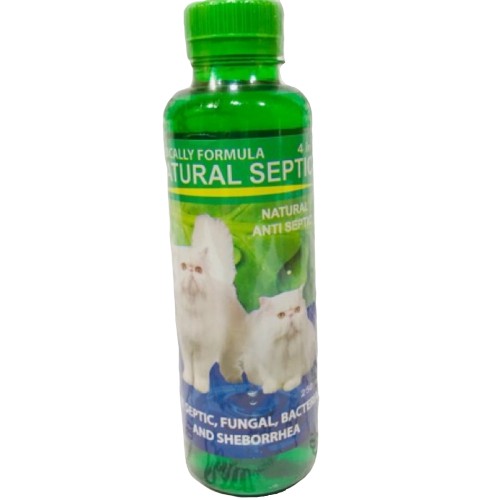 Shampo Kucing NATURAL SEPTIC Cat 250ml Anti Bakteri Jamur Kutu Ketombe