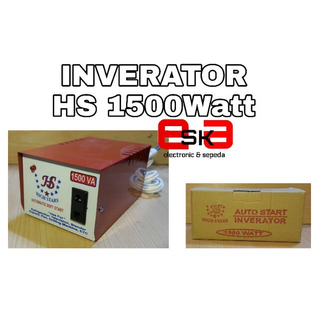 Inverator HS 1500Watt/penguat daya/anti jeglek