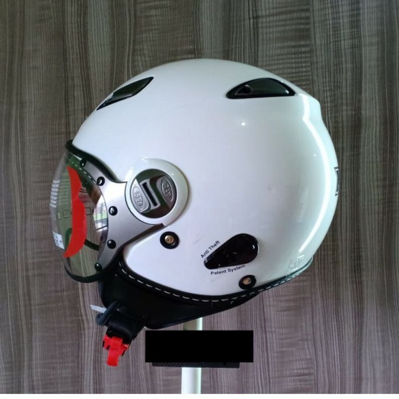 HELM KYT ELSICO WHITE PEARL HELM RETRO HELM BOGO HELM KLASIK HELM JADUL HELM VESPA KYT ELSICO MURAH