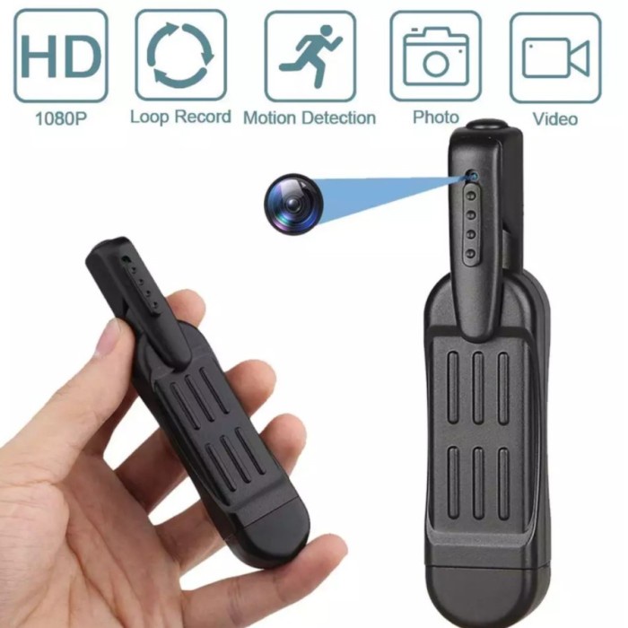 BAROKAH GAMIS Spy Cam Pen Clip Full HD 1080P - Kamera Pengintai - Spy Camera