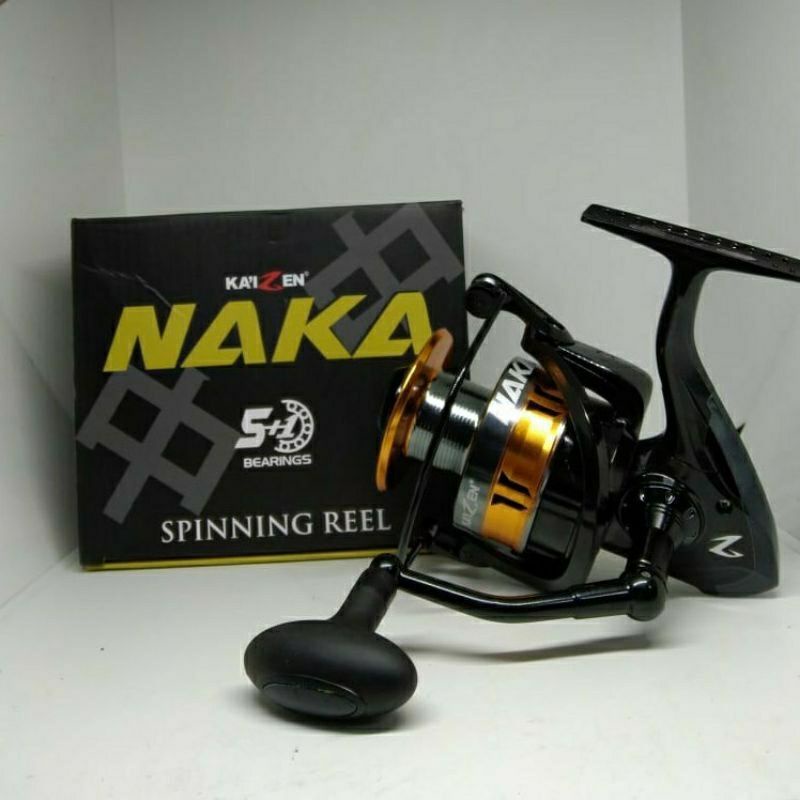 Reel Kaizen NAKA | Power Handle | 800 s/d 8000 | Aluminium Spool | Ukuran Lengkap