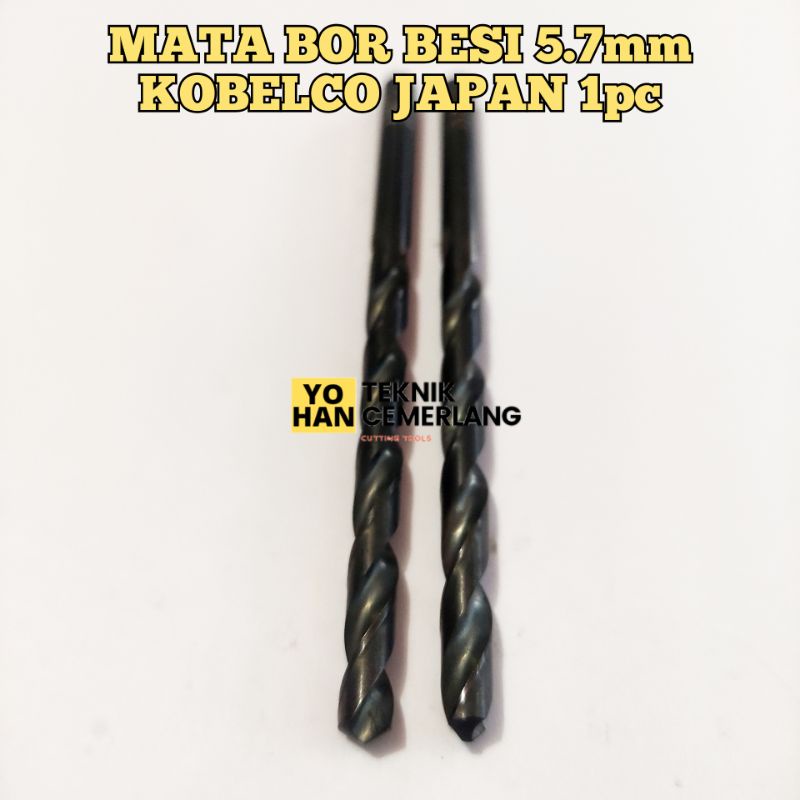 Mata Bor Besi 5.7mm Drill HSS Kobelco japan bukan Mata Bor Nachi