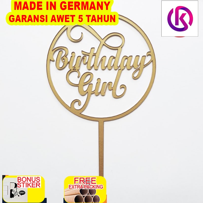 

Promo Cake Topper / Topper Kue Ulang Tahun - Birthday Boy / Girl - Akrilik